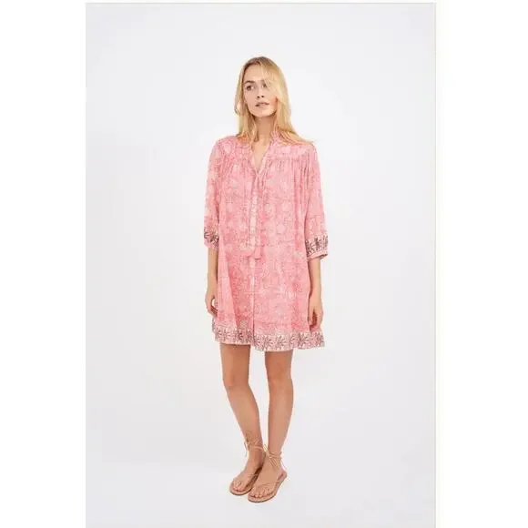 Marea Georgia Dress in a Floral Dusk Pink NWT Size Small - Picture 4 of 12